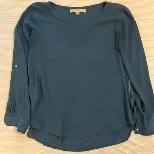 LOFT teal blouse in great condition